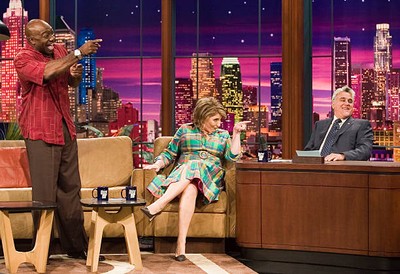 Michael Clarke Duncan Lisa Lampanelli and Jay Leno Television Old Photo 1