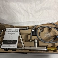 Glacier Bay Single-Handle Spring Neck Pull-Down Sprayer Kitchen Faucet Brushed