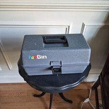 ArtBin Model 8713 Art Supplies multiple Storage trays Box Grey with Supplies 