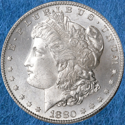 1880-S $1 MORGAN SILVER ONE DOLLAR-US Circulated Coin