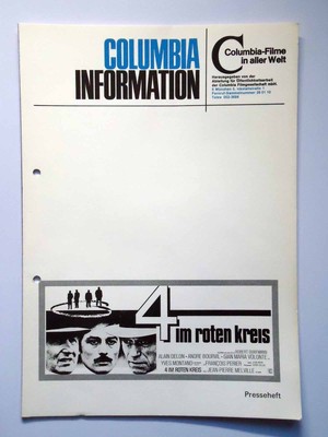 4 im Roten Kreis - Alain Delon - Yves Montand - Andre Bourvil  - Presseheft