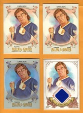 Jeff Carlson lot of 4 w/PATCH 2021 A & G Baseball - UNLIMITED SHIPPING FOR $4.00