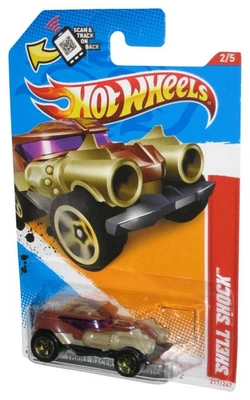Hot Wheels Thrill Racers Préhistorique '12 2/5 Shell Shock Voiture Jouet 217/247 - Photo 1/3
