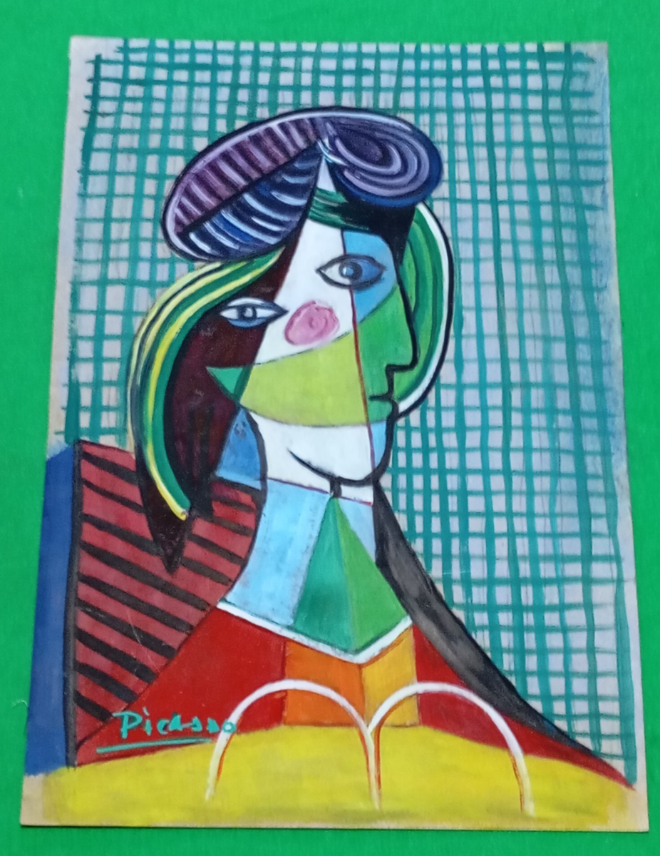 Pablo Picasso Drawing on paper (Handmade) signed and stamped mixed
