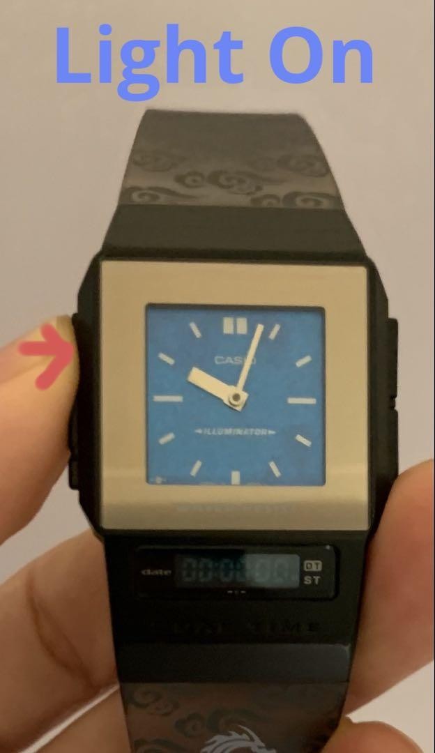 CASIO FS-01 PELA Vintage Film Watch Ana-Digi Dual Time New Battery