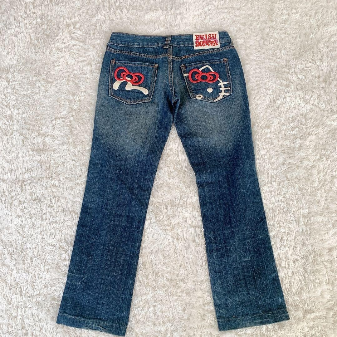 EVISU x Hello Kitty Denim Jeans Rare collaboration Sanrio Limited