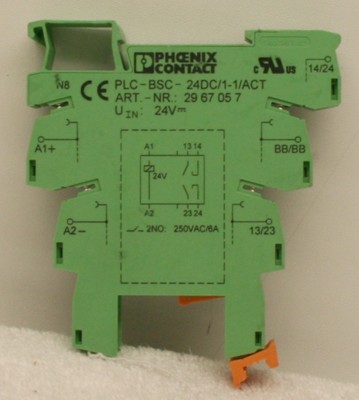 Phoenix Contact PLC-BSC-24DC/1-1/ACT PLCBSC24DC/1-1/ACT Relay Module  **XLNT**