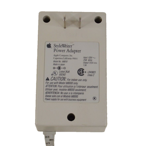 Adaptateur Secteur Apple StyleWriter Original - Modèle M8010Z - Testé Et Fonctionne