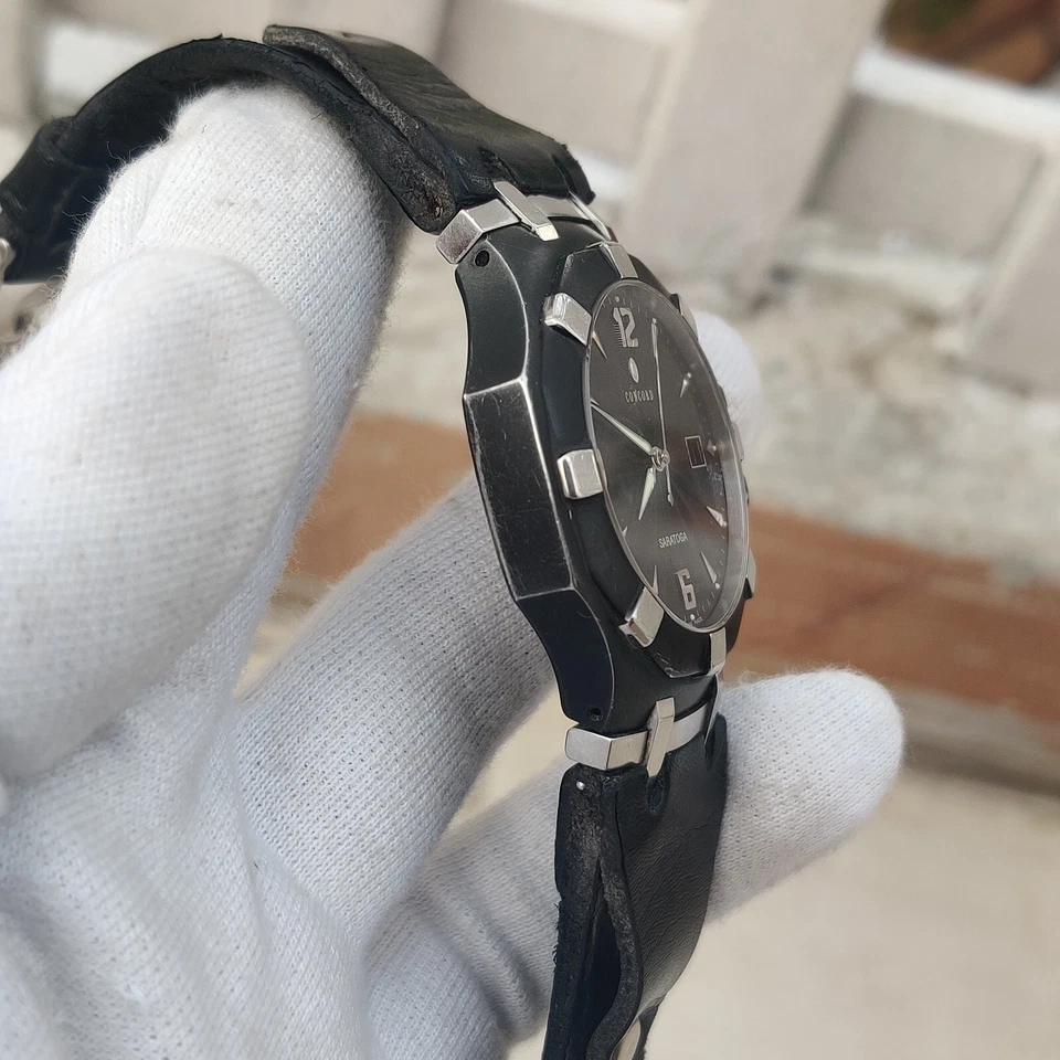 Concord Saratoga Quartz Black Dial Swiss Men's Watch - image 4 of 4