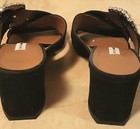 TABITHA SIMMONS SELENA Black Suede Crystal Sandals Mules Shoes Sz 40 ITALY 🇮🇹 — photo 5