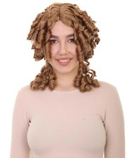 Colonial Ladies 18th Century Wig Golden Brown Historical Wigs HW-3460