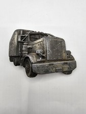 Belt Buckle 1977 Vintage Bergamot Brass Works Semi Truck Y-38 Made in USA