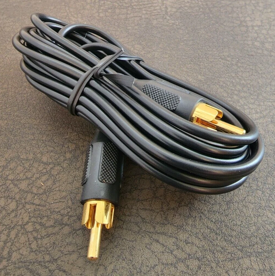 12FT RCA Male to Male Cable Single Coax Audio/Video Subwoofer Cord Gold Plated - Image 2 of 2