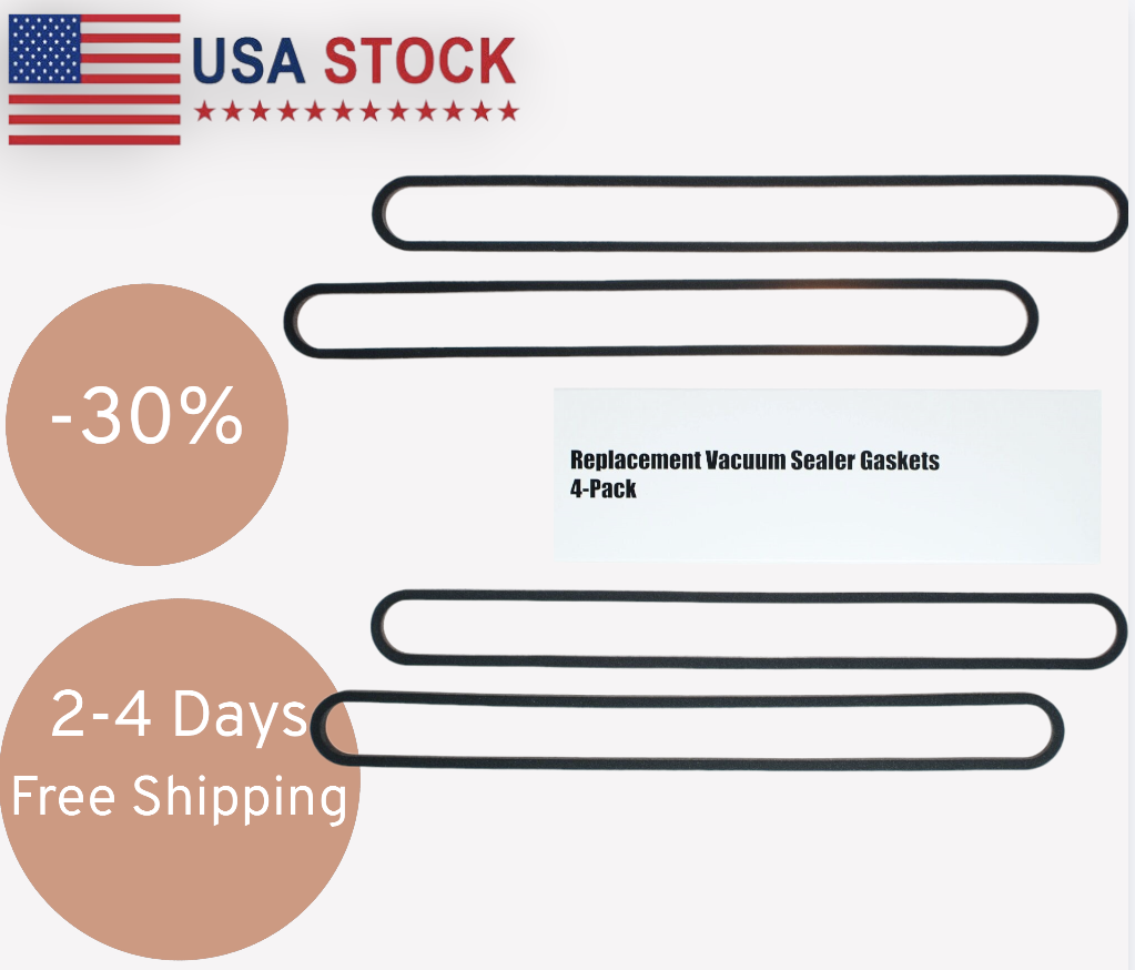 FoodSaver Upper & Lower Gasket Assembly Replacements 4 Foam Sealer