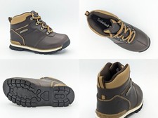 Boys TIMBERLAND Boots Split Rock 2 New Dark Brown Kids Lace Shoe Sale Size UK 13