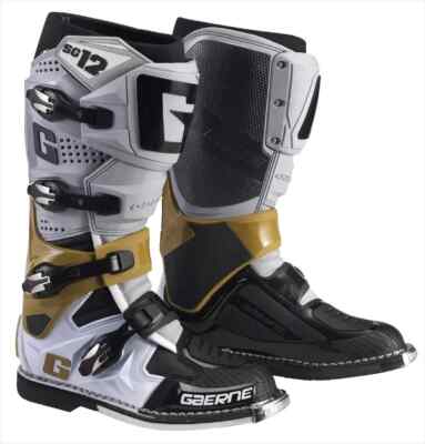 NEU GAERNE SG12 STIEFEL GRAU MAGNESIUM WEISS MOTOCROSS MX OFF ROAD ERWACHSENE QUAD ANGEBOT