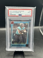 2021 Travis Etienne Jr Clearly Donruss Travis Etienne Jr Rated Rookie Red/49