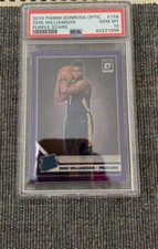 2019 Optic Zion Williamson Rated Rookie Purple Stars Fotl Prizm /29 Psa 10 Gem