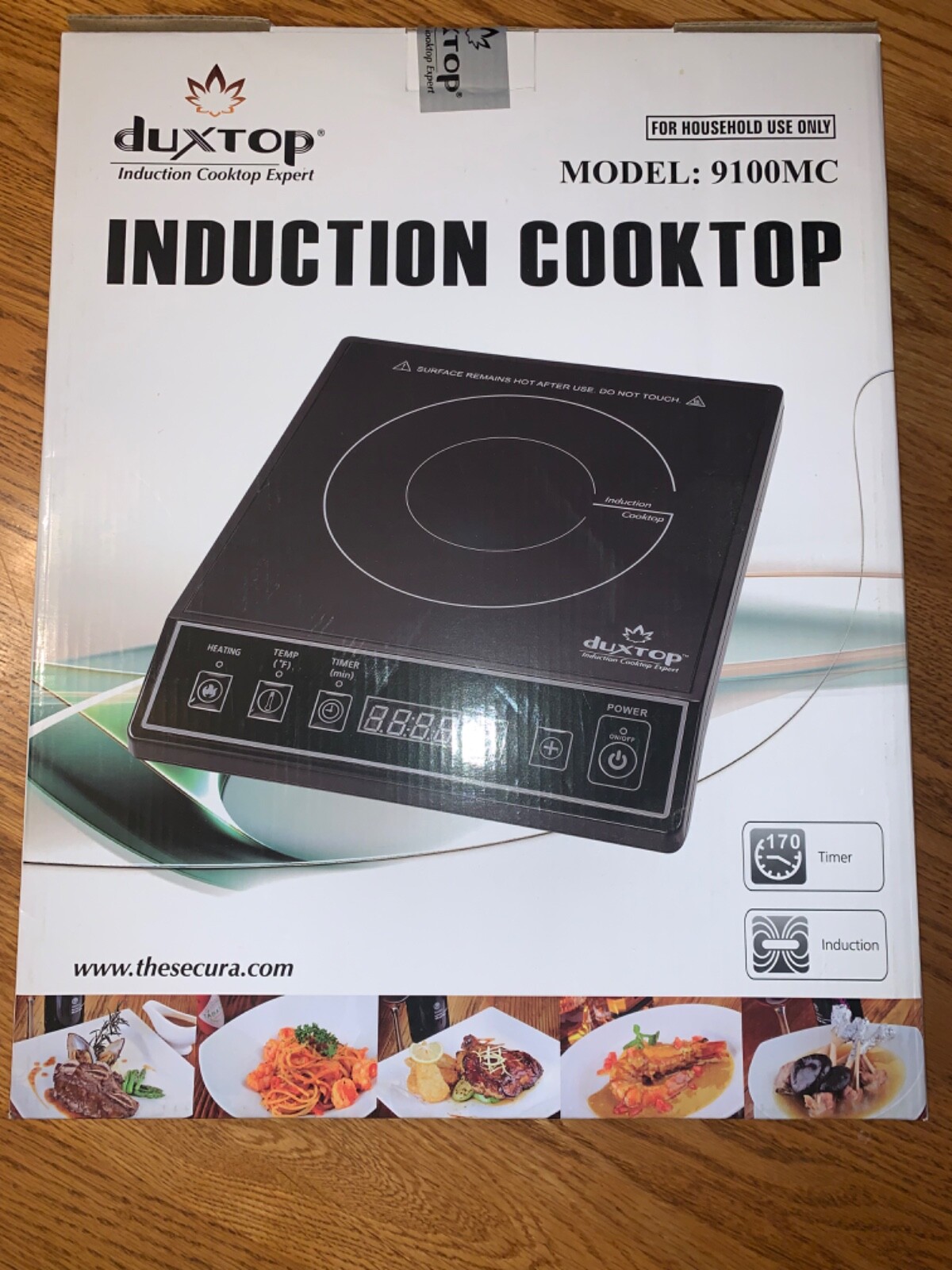Duxtop 1800W Portable Induction Cooktop Countertop Burner, Black 9100MC