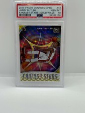 2019-20 Donruss Optic Jimmy Butler Fantasy Stars Gold Wave Card PSA 10