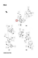 Original Suzuki Alto 2009-14 Modifizierte Motorhalterung Rechts 11640M51KA1 Gec
