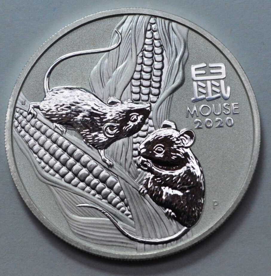 2020 AUSTRALIAN LUNAR YEAR OF THE MOUSE 1 DOLLAR Elizabeth
