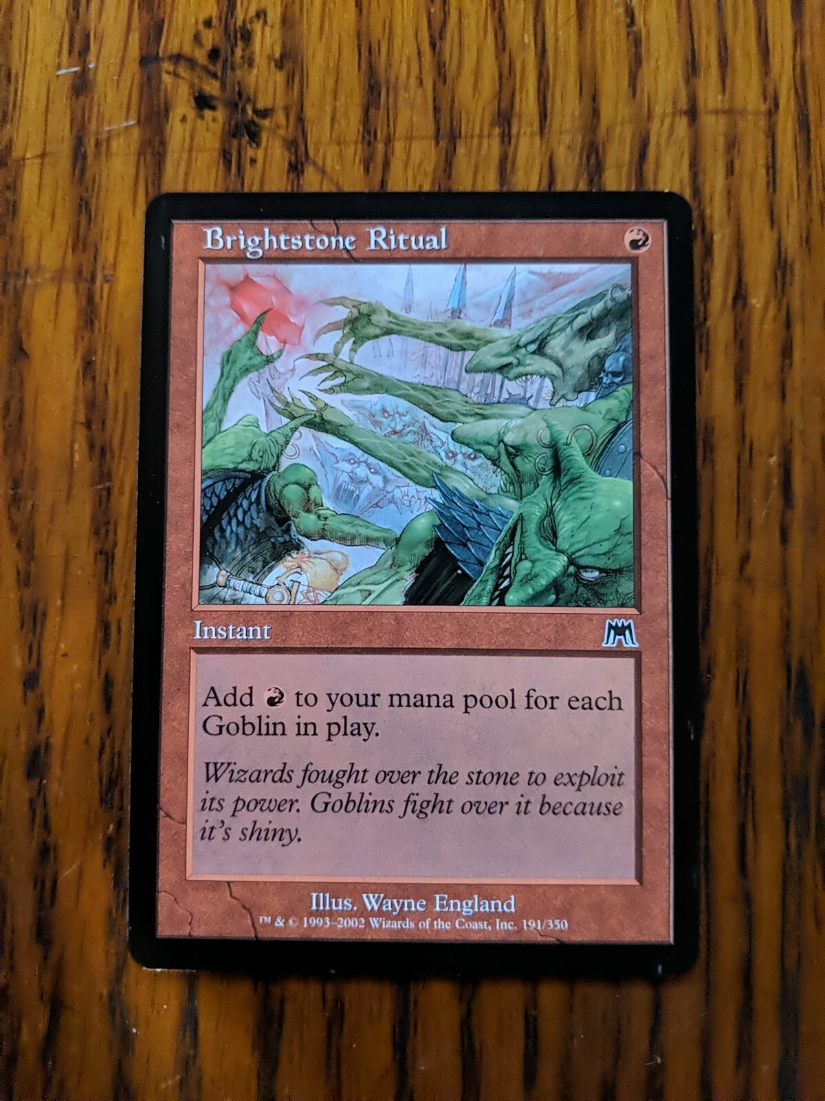 Onslaught Brightstone Ritual MTG Magic the Gathering LP 191/350