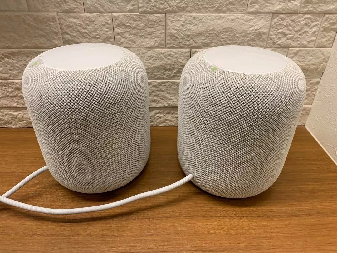 Apple HomePod White 2 set Smart Speaker Voice Enabled HomeOS 16.0 Japan Used