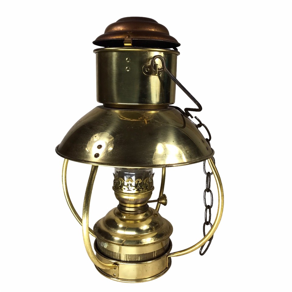 DHR Holland Nautical Marine Trawler Brass Ship Lantern Clipper Oil Lamp