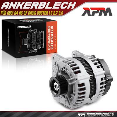 Lichtmaschine Generator 180A für Audi A4 8K A6 4F 4G Q7 Dacia Duster 1.6 2.7 3.0
