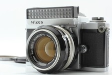   EXC 5  Nikon F Film Camera Eyelevel Finder w/ Nikkor-S 50mm F1.4 Selenium Meter