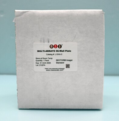 MSD Multi-Array 96 well plates, L15XA-3, NOB, Exp. 2020 Box of 9