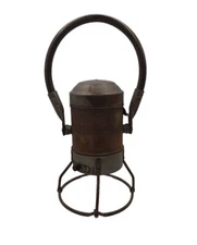 Vintage Metal Railroad Lantern Star Headlight & Lantern Co Flashlight N.Y. 12"