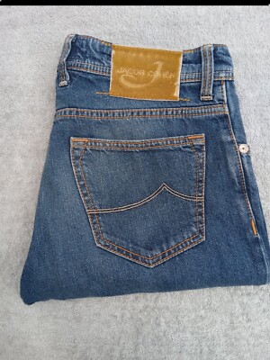 JACOB COHEN　622　33 Jacob Cohen Blue 622 Stretch Slim Fit Comfort Jeans | Jules B