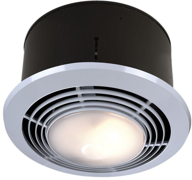 NuTone Bathroom Exhaust Fan 120-Volt 25-Bulbs Light Heater Ceiling Steel  White 700811772775 | eBay