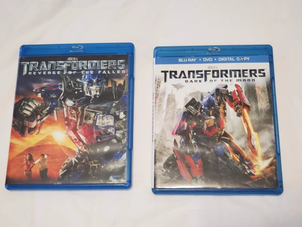 Transformers Revenge of the Fallen Dark of the Moon Blu Ray Movies Very Good