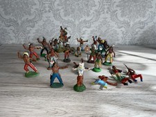 Indianer Figuren und Totempfahl, DDR, Gebraucht