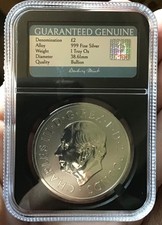 2024  UK Myths and Legends Beowulf and Grendel Fine  1 oz Silver Bullion Coin