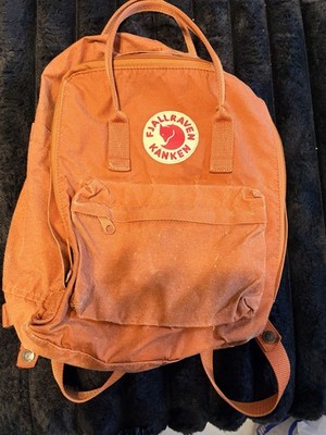 Fjällräven Kånken Orange Zip Backpack Padded 3 Pockets Fits 13'' Laptop