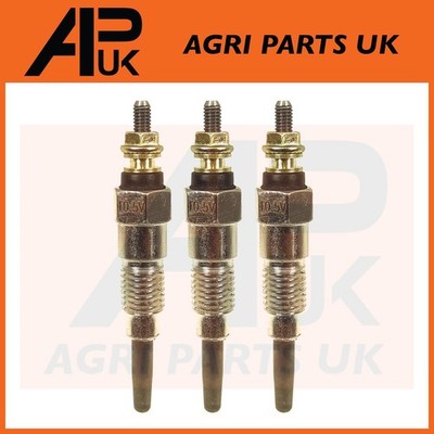 3x Hinomoto E1802 E1804 E2002 E2004 E2302 E2304 Traktor Heizung Glühkerze 10,5V