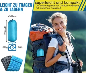 SELF-INFLATING SLEEPING MAT 202x65x15x7cm
