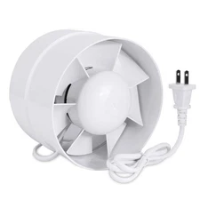 HUGOOME Inline Duct Fan 4 Inch Vent Booster, HVAC Exhaust Intake Fans 76 CFM,...