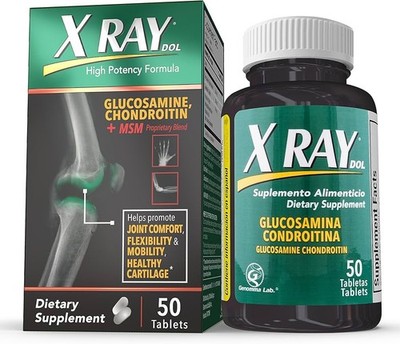XRAY Dol Glucosamine Supplement Tablet 50 Count Lot Of 2 Joint Comfort EXP 04/27