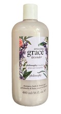 Philosophy Amazing Grace Lavender 3 in 1 Bath Shampoo Shower Gel 16 Oz Sealed