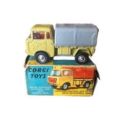 Corgi 470 - Jeep Fc150 - Yellow-grey Canvas Original Vintage Model Vgc Boxed
