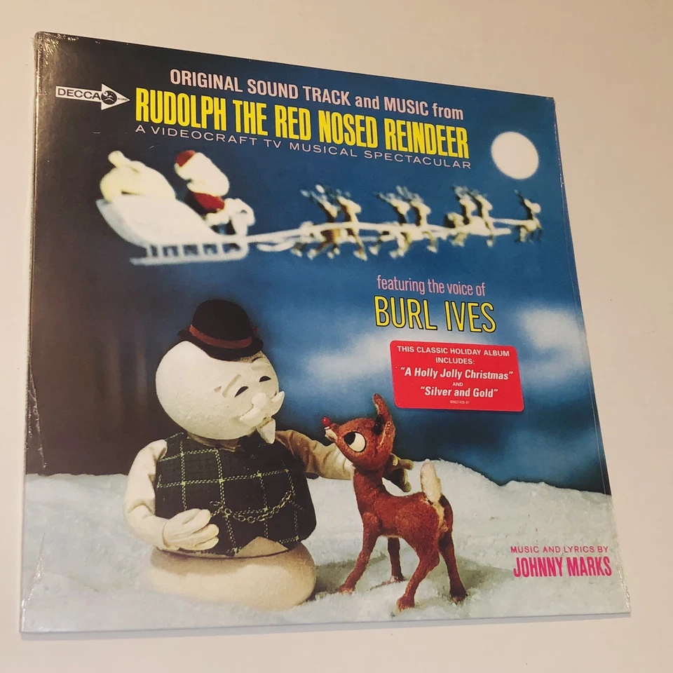 SHRINK Rudolph The Red Nosed Reindeer Soundtrack LP Burl Ives 2014 Decca Geffen - Image 2 of 4