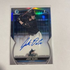 2023 Bowman Draft Chrome Prospect Auto Refractor /499 Jake Deleo #CDA-JD Auto