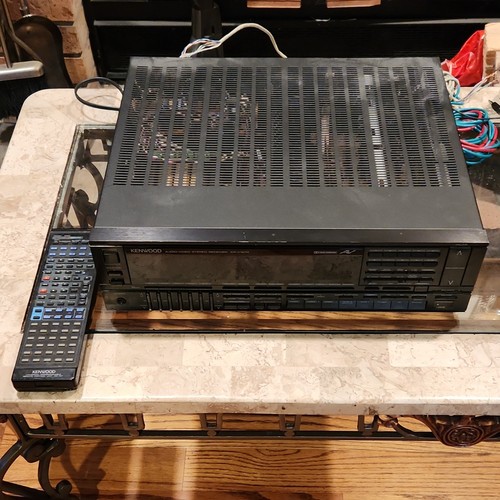 Vintage Kenwood KR-V127R Flagship Stereo Receiver EQ & Remote Tested 80s Works