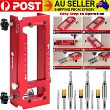 Door Hinge Jig, Aluminum Alloy Door Hinge Template Kit for Router, Adjustable