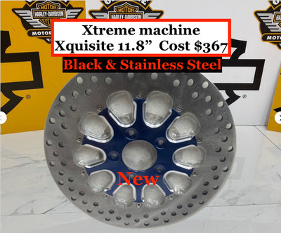 08-26 Harley Xtreme Machine Black 11.8  Floating Front Brake Rotor Disc